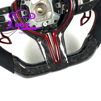 Accessoires pour BMW, volant de voiture en fibre de carbone forgée pour BMW F30 F10 F22 F32 F80 F87 M3 M4 M-Sport, style racing, compatible OEM