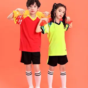Enfants pas cher équipe de football maillot uniformes Football Football enfants maillot court ensemble jeunesse entraînement vêtements de sport