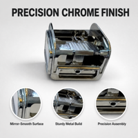 OEM Custom Metal Enclosure Polished Finish U Shaped Housing With Corrugated Base and Precision Cutouts for Industrial