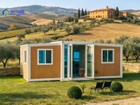 Maison conteneur extensible de 20 pieds, 3 chambres, solution clé en main pour la vie en famille petite famille
