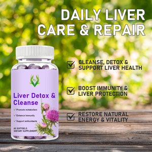 High Quality Liver Detox Cleanse Softgels with Clean Liver Defend Proprietary <b>Blend</b> Supports Digestive Health Dandelion Softgels - Product Image 6