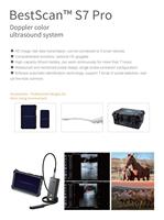 Échographe vétérinaire Doppler couleur 192 éléments Trans Rectal BMV S7 Pro pour animaux de grande taille, y compris bovins et équidés