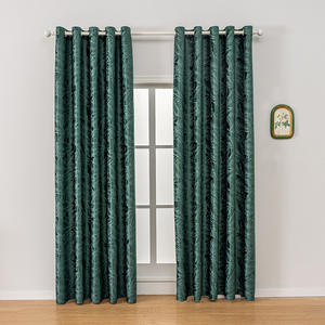 <span class=keywords><strong>Tende</strong></span> di Lusso in Velluto Verde DaiRui con Motivo a Foglie in Rilievo, Isolanti Termici e Oscuranti <span class=keywords><strong>per</strong></span> Soggiorno e <span class=keywords><strong>Camera</strong></span> da Letto, con Occhielli - Product Image 3