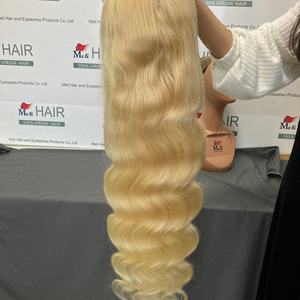 Peluca Frontal 613 con 180% de Densidad, Pelucas Frontales Completas Rubias con Cabello Liso y Ondulado, Peluca Frontal 613 con Encaje Transparente - Product Image 2