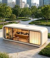 Maison préfabriquée Apple Cabin de 40 pieds, fabriquée en usine, bâtiment modulaire élégant pour centre de loisirs