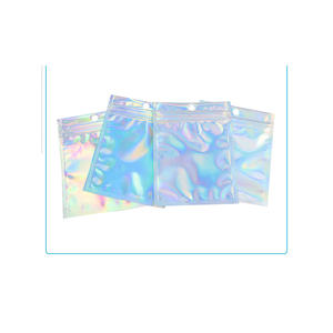 Reusable Holographic <b>Ziplock</b> Mylar <b>Bags</b> Designed For Food Coffee Snacks And Practical Everyday Packaging Applications - Product Image 4