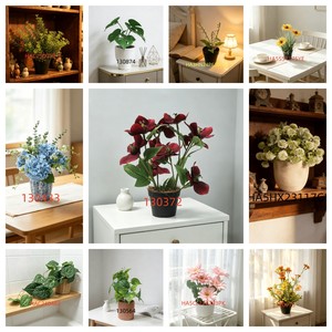 Plante artificielle d'eucalyptus rectangulaire longue pour intérieur et extérieur, idéale pour la décoration de manteau de cheminée et de véranda de ferme - Product Image 6