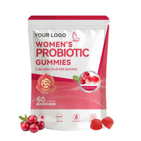 Gummies Probiotiques Véganes OEM pour la Santé Intestinale, l'Équilibre Digestif, le Soutien Immunitaire, la Flore Naturelle et le Bien-être des Femmes