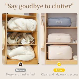 Household Saving Space Compression Organizer Bag Quilt Jacket Clothes Storage Bag for Student Travel - Product Image 5