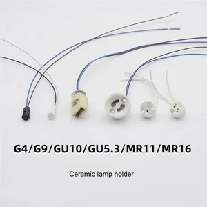 Vente en gros de douilles de lampe G4 <span class=keywords><strong>G9</strong></span> en céramique G5.3 G6.35 MR16 MR16 E27 <span class=keywords><strong>GU10</strong></span>, <span class=keywords><strong>adaptateur</strong></span> de perle de projecteur - Product Image 2
