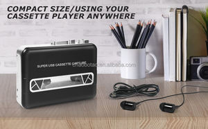 Enregistreur de <span class=keywords><strong>cassette</strong></span> numérique USB super classique de style OEM <span class=keywords><strong>avec</strong></span> haut-parleur intégré et <span class=keywords><strong>prise</strong></span> casque 3,5 mm - Product Image 2