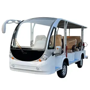 价格优惠11座穿梭电动观光巴士和72v旅游电动车