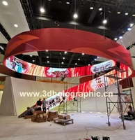 Pantalla LED Flexible para Interiores, Módulo de Video LED SMD Suave para Publicidad en Pilares de Centros Comerciales