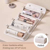 Nouvelle Trousse de Maquillage Détachable et Pliable, Sac de Rangement Grande Capacité Transfrontalier, Sac de Voyage Portable Quatre-en-Un pour Femme