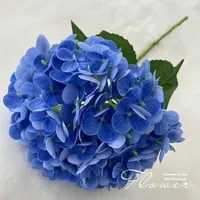 176 potong anggun Hydrangea Set bunga buatan tangan High-End merasa realistis bunga palsu untuk ruang tamu