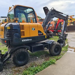 Low Price secondhand Hyundai 60 mini <b>wheel</b> excavator 6ton Second Hand Excavator <b>Small</b> Excavator Hydraulic Crawler Excavator - Product Image 6
