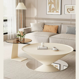 <span class=keywords><strong>Table</strong></span> basse géométrique artistique, <span class=keywords><strong>table</strong></span> cône en métal noir mat avec plateau en verre trempé, <span class=keywords><strong>table</strong></span> d'appoint pour la maison et l'appartement - Product Image 6