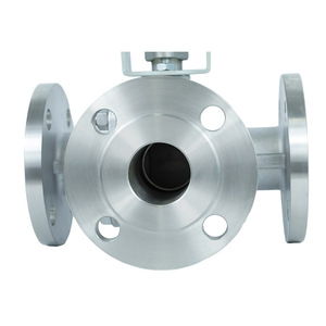 Clase ANSI # 150 # Válvula de Bola de 3 Vías con Brida de Acero Inoxidable, Motorizada, con Actuador de 300 T-Port y L-Port, Modelo 10 - Product Image 3