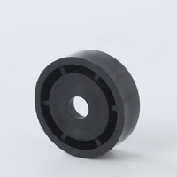 Connecteur de meubles moderne rond en plastique PP noir avec pieds réglables pour usage extérieur, domestique et de bureau, anti-corrosion, installation facile