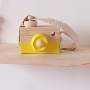 Accessoire de photographie suspendu en bois écologique pour enfants, décoration, appareil photo pour bébé, jouet éducatif pour enfants - Product Image 1