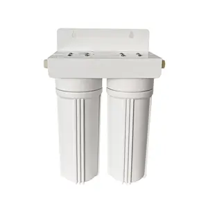 2 stage household white filter housing alkaline water purifier 1/2 "pipe filter