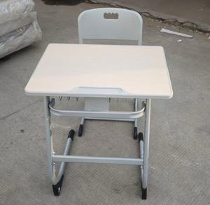 Meubles scolaires de haute qualité en panneaux MDF mélaminés, bureau double et <span class=keywords><strong>chaise</strong></span> en PE, <span class=keywords><strong>table</strong></span> d'apprentissage pour enfants en classe, pour les élèves - Product Image 5