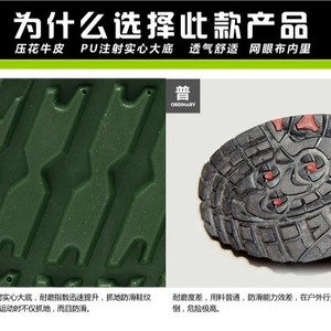 Men Safety Shoes Steel Toe Low Top Work Shoes Anti Impact Anti Puncture Oil Resistant Acid Alkali Resistant Cowhide - Product Image 5