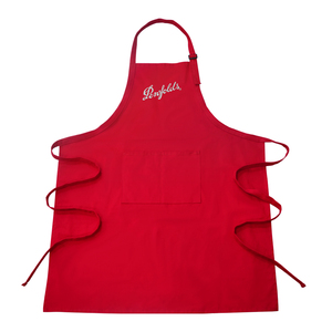Custom Logo Red Apron Good Quality Colorful Cotton Kitchen Apron for <strong>Adults</strong> Sleeveless BBQ Chef <strong>Bib</strong> for Cleaning Use Apron - Product Image 1