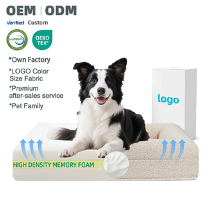 Cojín de lujo Cama grande para perros Cojín para mascotas Lavable Ortopédico Espuma viscoelástica Cachorro Reversible 3 en 1 Cama para mascotas a la venta - Product Image 1