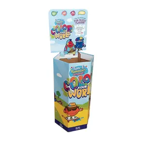 HOT New Quality Supplier Fruit Juice Promotion Cardboard Pop Dump Bin Stand