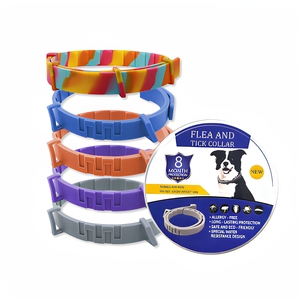 <span class=keywords><strong>Collare</strong></span> Antiparassitario <span class=keywords><strong>per</strong></span> Cani e Gatti - Bestseller, in Gel di Silicone Regolabile, Protezione <span class=keywords><strong>per</strong></span> 8 Mesi, Resistente all'Acqua e Anallergico - Product Image 1