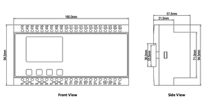 PMC-518D intelligente Remote-Terminal-Einheit LCD-Anzeige DIN-Schienen montage RS485 RTU Analoge digitale Eingangs schnitts telle <span class=keywords><strong>Modbus</strong></span>-Netzwerk - Product Image 4