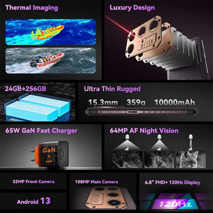 IIIF150 Raptor 6.78นิ้ว G99 OCTA core 12GB RAM 10000mAh กล้องอินฟราเรดกันน้ำสมาร์ทโฟนมือถือสำหรับเล่นเกมที่ทนทาน - Product Image 6