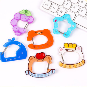 Custom Charm Carabiner Acrylic Keychain Cute Colorful Promotional Japan Korea Anime Keychain Acrylic-carabiner