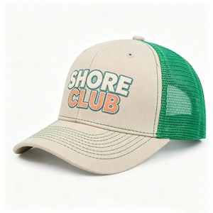 Casquette de sport personnalisée en gros à 6 panneaux pour homme, en coton, avec logo surélevé, style Gorras, en maille, à fermeture snapback, type trucker - Product Image 3