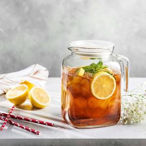 Jarra de vidrio hermética de alta calidad, con tapa y boquilla, ideal para zumo casero - Product Image 6