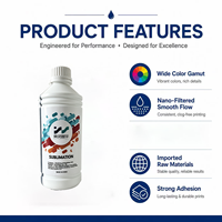 Tinta de Sublimación con Nanofiltro de Alta Calidad para Cabezales de Impresión Epson I3200-A1 DX5 XP600 TX800 4720, Impresión de Prendas con Colores Vívidos