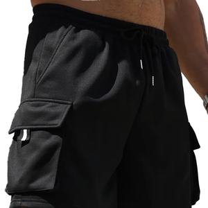 Pantalones Cortos Deportivos Personalizados de Fabricante, Pantalones Cortos Negros de Fitness, Entrenamiento, Culturismo, Pantalones Cortos para Hombre - Product Image 1