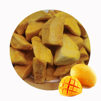 Tranches de mangue lyophilisées, collation croustillante aux fruits tropicaux, marque privée OEM, emballage en vrac pour l'exportation