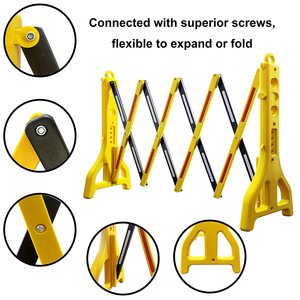 Barrières de sécurité routière rétractables en plastique pour le contrôle des foules, remplissables d'eau, vente en gros d'usine - Product Image 2