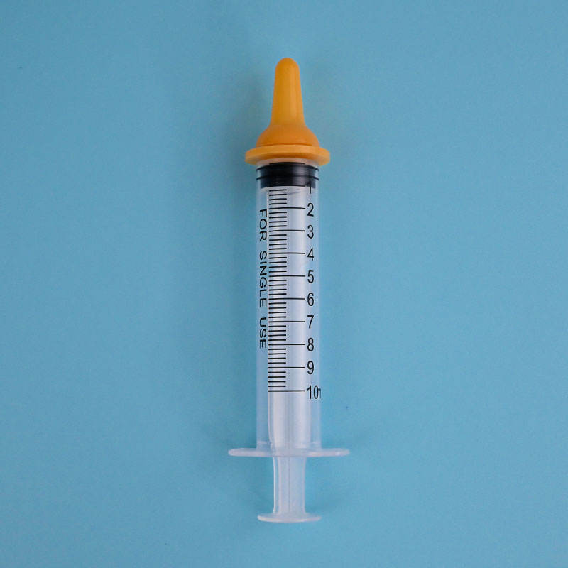 10ml หัวตรงหัวนมสีเหลือง