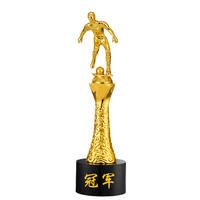 Ensemble de trophées en cristal ELOR pour les meilleurs joueurs de football, prix créatifs de ballon d'or pour les compétitions sportives, horloge en métal