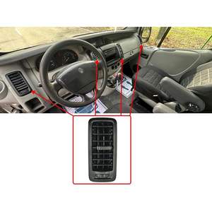 Rejilla de Ventilación Negra de ABS para el Tablero de Renault Trafic 2 (2001-2014), Modelo III 7701054458 III - Product Image 2