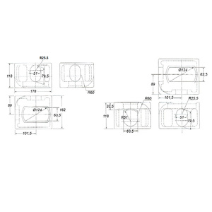 Borne d'angle de conteneur maritime en acier moulé standard de haute qualité - Product Image 5