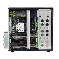 Châssis Serveur Rack ATX avec Multi-GPU pour Cartes Graphiques Séries 4090 4000, Calcul IA, Acier, Ports USB et Ventilateurs, en Stock