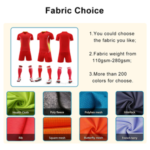 Ensemble de maillots de football personnalisés à séchage rapide et respirants, shorts 100% polyester, vêtements de sport d'été de haute qualité, vente en gros - Product Image 2