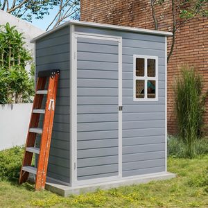 <span class=keywords><strong>Armoire</strong></span> <span class=keywords><strong>de</strong></span> rangement multifonctionnelle en plastique étanche pour <span class=keywords><strong>jardin</strong></span>, cour et terrasse, avec plancher inclus – Meilleure vente - Product Image 4