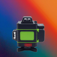 Niveau laser industriel DIY de qualité supérieure, 16 lignes vertes 520nm, rotation 4D à 360°, précision de 300m, portée de 50m, batterie Li-Ion statique