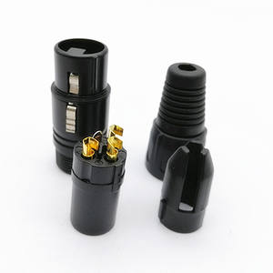 Conector XLR de Micrófono CANNON, Hembra, Núcleo de Cobre Chapado en Oro, Tres Núcleos, Balanceado, Negro - Product Image 2