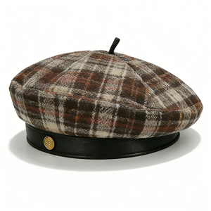 Women'S Beret Classic French Style <b>Warm</b> Berets With Leather Band for Fall Winter Beret <b>Hat</b> for Women Berets - Product Image 2